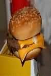 Burger, Quarter Pounder with cheese, takeaway