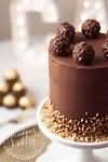 Cake, chocolate, with filling and icing, retail