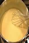 Cheese sauce, made with whole milk, homemade
