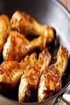 Chicken, drumsticks, roasted, meat and skin, weighed with bone