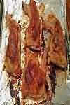 Chicken, leg quarter, casseroled, meat and skin