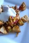 Chicken, skin, casseroled