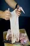 Chicken, skin, raw