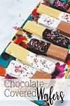 Chocolate covered wafer biscuit