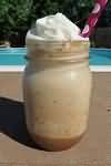 Coffee, instant, made up with water and semi-skimmed milk