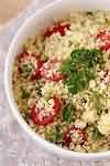 Couscous, plain, raw