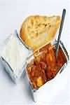 Curry, Prawn madras, takeaway