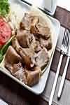 Doner kebabs, meat only