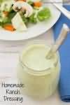 Dressing, yogurt, homemade
