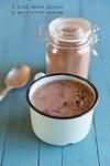 Drinking chocolate powder, made up with whole milk
