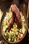 Duck, roasted, meat only, weighed with fat, skin and bone