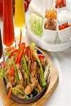Fajita, chicken, meat only, takeaway and restaurant