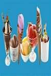 Ice cream desserts, frozen