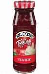 Ice cream sauce, topping, strawberry and chocolate flavours