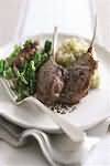 Lamb, leg chops, grilled, lean and fat