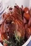 Lamb, leg, half fillet, braised, lean