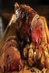 Lamb, leg, whole, roasted, lean only