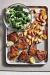 Lamb, loin chops, roasted, lean, weighed with fat and bone