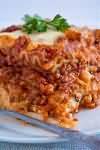 Lasagne, homemade, with extra lean minced beef