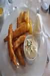 Lemon sole, goujons, baked