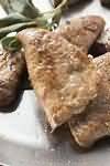 Liver, calf, fried in corn oil