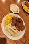Liver, chicken, fried in corn oil