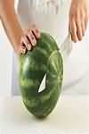 Melon, Galia, flesh only, weighed with skin