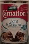 Milk, evaporated, light
