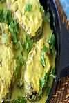 Onion sauce, made with skimmed milk, homemade