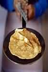 Pancakes, savoury, made with semi-skimmed milk, homemade
