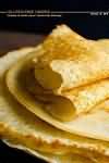Pancakes, savoury, made with skimmed milk, homemade