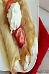 Pancakes, sweet, made with skimmed milk, homemade
