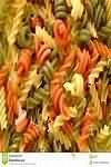 Pasta shapes, coloured, flavoured, dried, raw