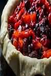 Pie, fruit, pastry top and bottom, homemade