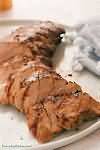 Pork, loin chops, barbecued, lean