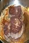 Pork, loin steaks, fried in corn oil, lean