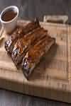 Pork, spare rib chops, raw, lean and fat
