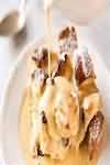 Pudding, bread and butter, homemade