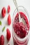Raspberries, stewed without sugar