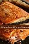 Salmon, farmed, flesh only, baked