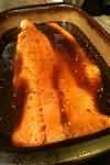 Salmon, pink, canned in brine, drained