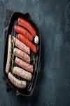 Sausages, premium, raw