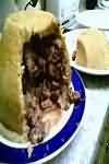 Steak and kidney pudding, homemade