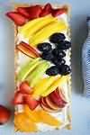 Tart, custard, large, homemade