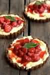 Tartlets, strawberry, homemade