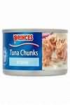 Tuna, canned in brine, drained