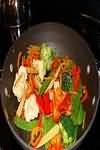 Turkey, stir-fried with vegetables, homemade