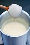 White sauce, savoury, made with skimmed milk, homemade