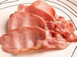 Bacon rashers, back, raw