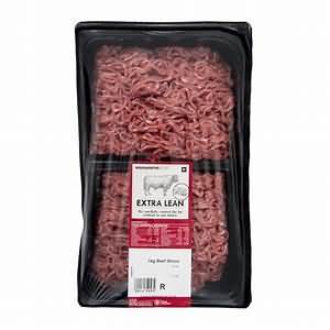 Beef, mince, extra lean, stewed